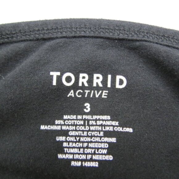 TORRID Active Women's Black Knit Crisscross Back Crop Jumpsuit Size 3/3x - Picture 8 of 8
